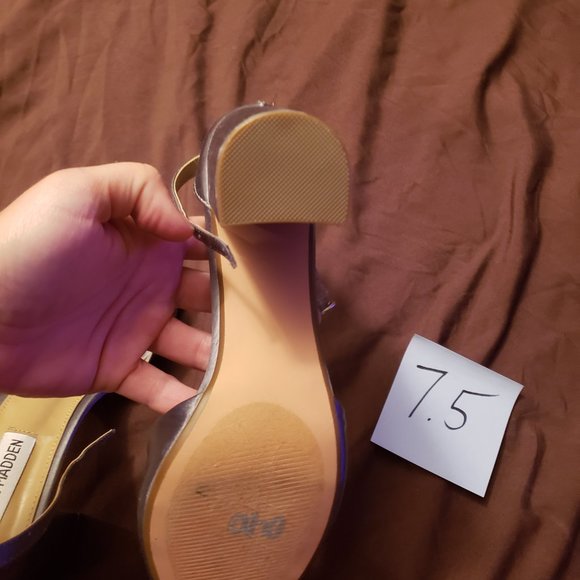 Steve Madden silky block heel dress shoe high heel - Picture 7 of 8